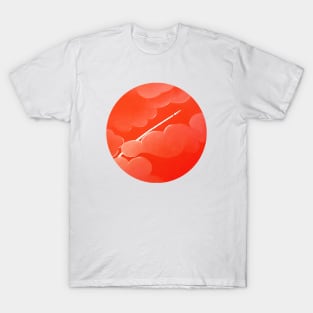 Rocket in Red Sky T-Shirt